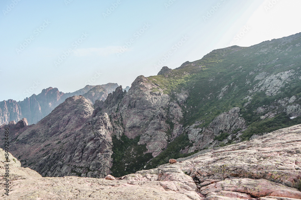 Unbelievable, stunning views during de GR20 hike in Corsica, a long distance hike that takes around 2 weeks to finish.