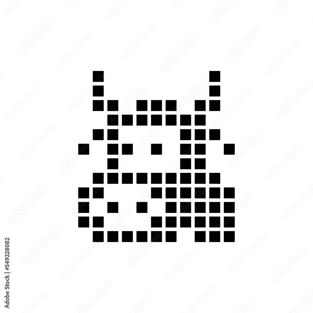 Cow head vector icon and logo. Simple minimal illustration of cow head. Goby and calf. Front view. Pixel art and point style. Cow head vector icon and logo. Simple minimal illustration of cow head. Goby and calf. Front view. Pixel art and point style.