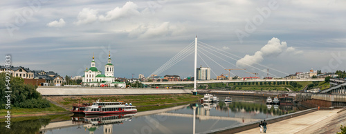 View of the Tura River. Tyumen