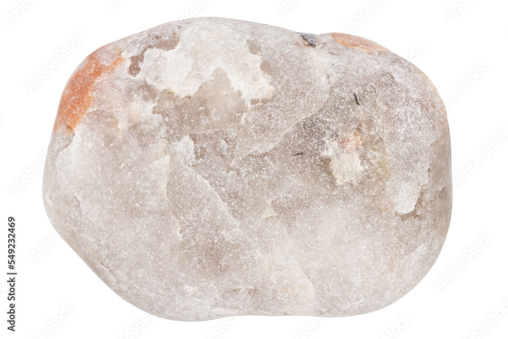 Top view of single gray pebble Top view of single gray pebble