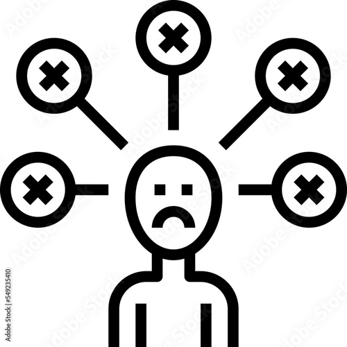 hopeless outline style icon