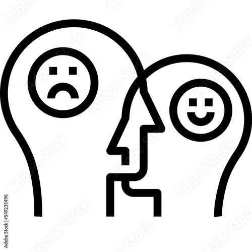 stress outline style icon