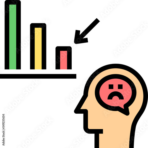expectation filled outline style icon