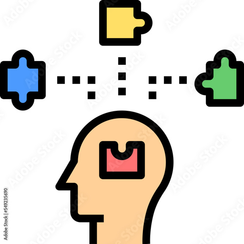 psychology filled outline style icon