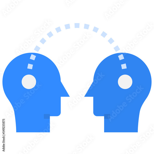 mind flat style icon