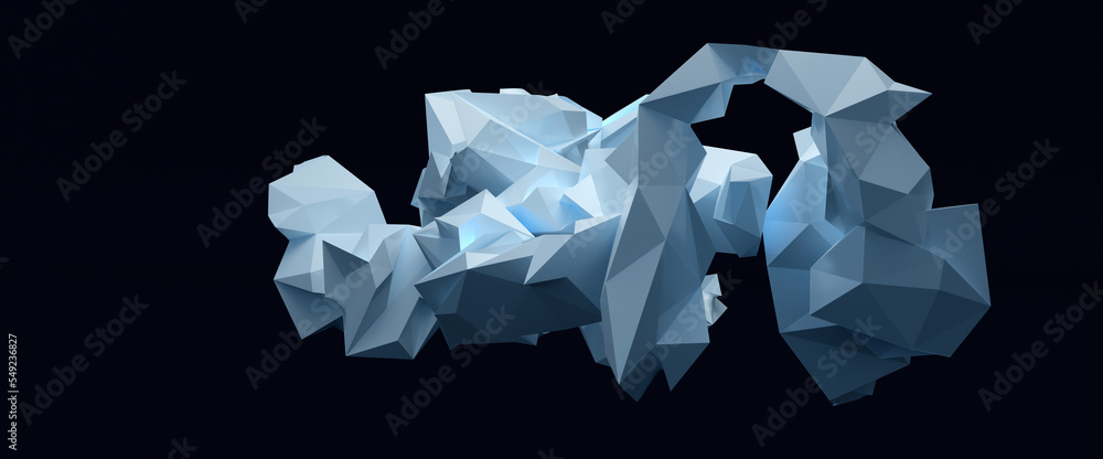 schwebende skulptur aus geometrischen dreiecken, moderne 3d kunst aus polygonen, studio beleuchtung, schwarzer hintergrund, futuristisch und luxuriös, high quality & resolution, reflective materials schwebende skulptur aus geometrischen dreiecken, moderne 3d kunst aus polygonen, studio beleuchtung, schwarzer hintergrund, futuristisch und luxuriös, high quality & resolution, reflective materials