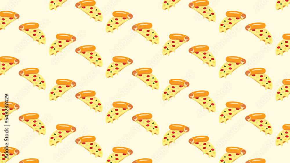 Pizza Time Design background pattren Pizza Time Design background pattren