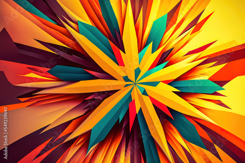 Abstrakt Surreale Multicolor Kreisangeordnete Objekte als Spirale Fraktal Design AI Design Digital Immaging Illustration Background Backdrop