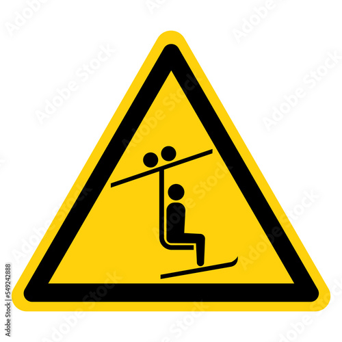 Ski Ramp Symbol Sign, Vector Illustration, Isolate On White Background Label .EPS10