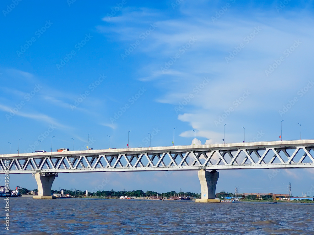The Padma Multipurpose Bridge - a multipurpose railroad bridge constructed across the Padma River in Bangladesh.