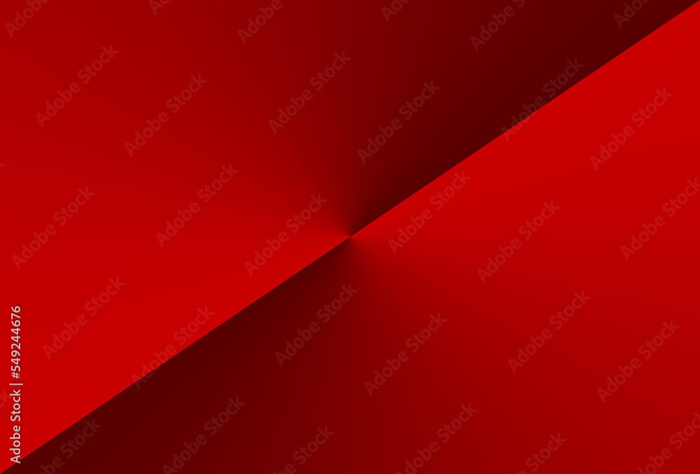 red metal plate with dent abstract background