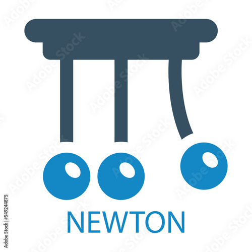 newton science icon vector illustration