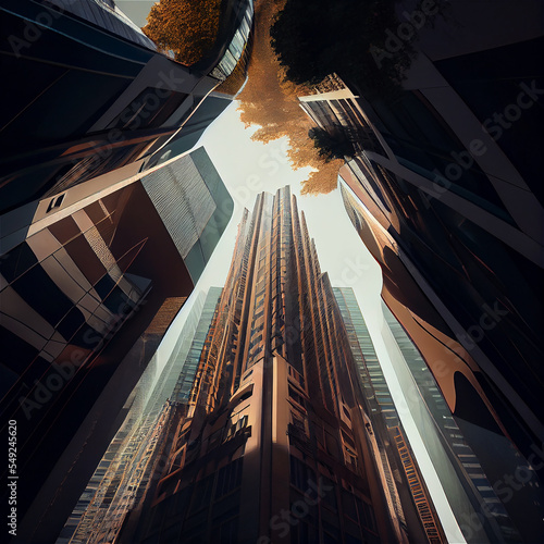 The sky in the city