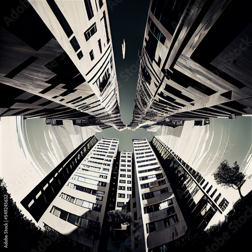 The sky in the city