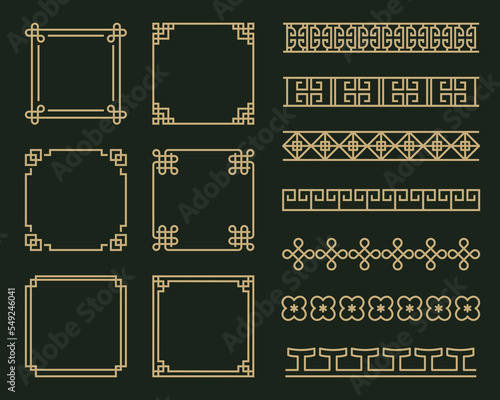 traditional chinese border design, chinese frame