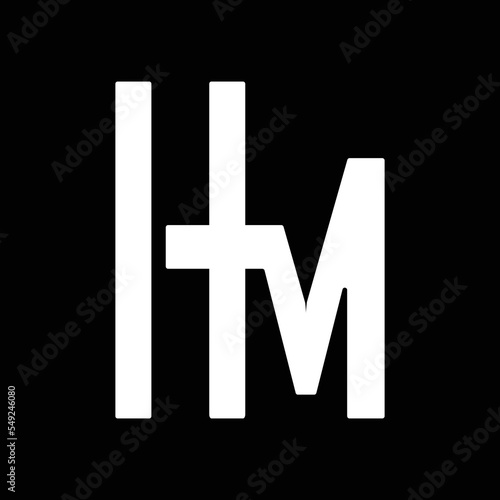 Letter HM Logo Design, Creative Modern Icon H M, HM logo monogram, stylish initials design minimal modern typeface, elegant vector sign design. Premium business icon, graphic letters symbol