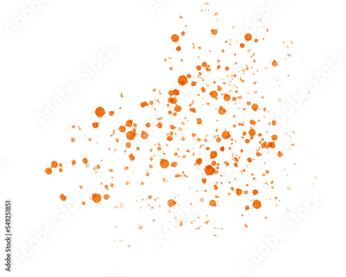 Orange splatter 