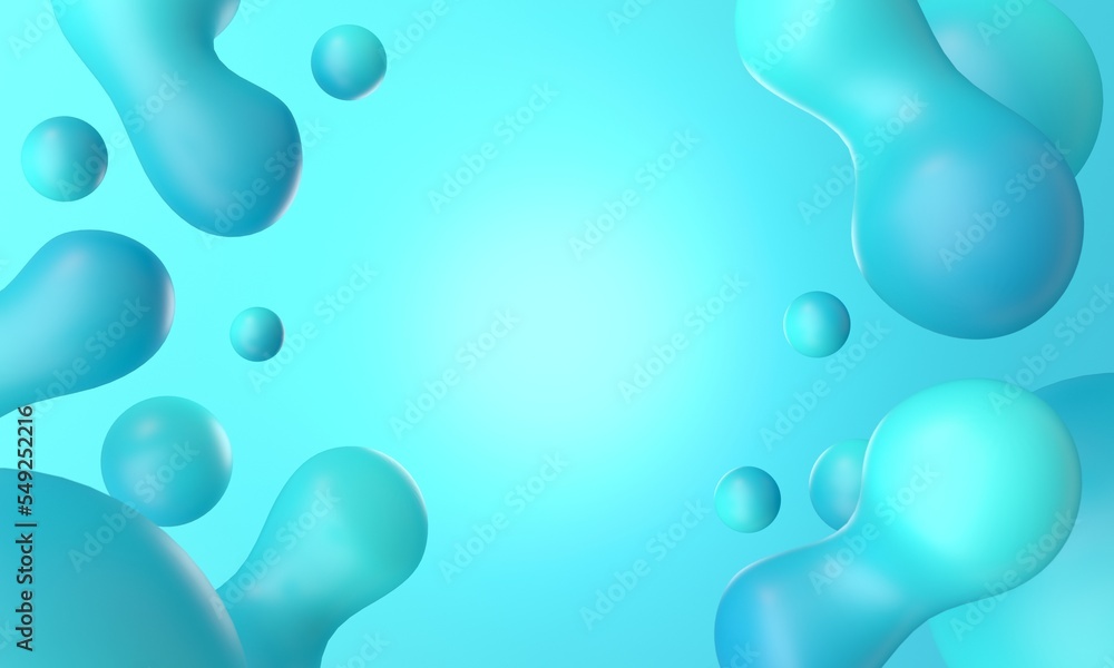 3D Abstract Objects. 3D Illustration 3D Abstract Objects. 3D Illustration