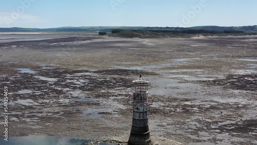 Whiteford Point Lighthouse is located off the coast at Whiteford Point near Whiteford Sands, on the Gower Peninsula, south Wales.