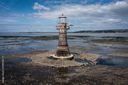 Whiteford Point Lighthouse is located off the coast at Whiteford Point near Whiteford Sands, on the Gower Peninsula, south Wales.
