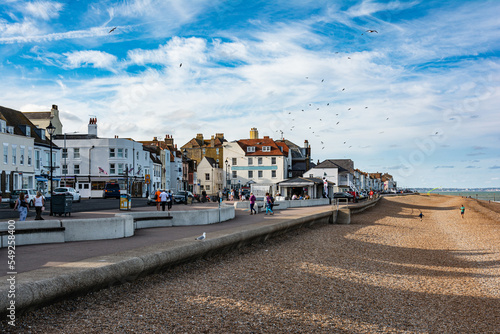 Houses along Beach Street in Deal, Kent, England, UK
