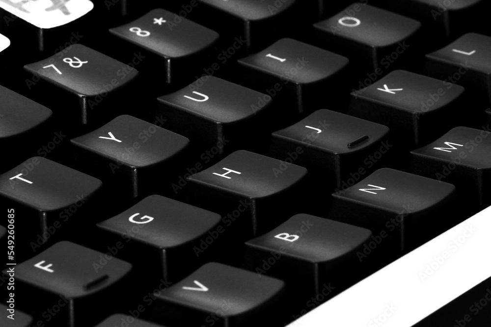 Close up of keyboard of a modern laptop. Close up of keyboard of a modern laptop.