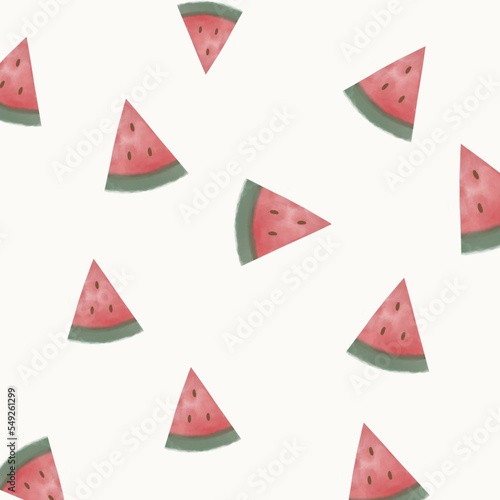 background with watermelon