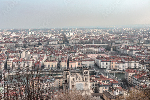 View over Lyon from the hill. © Tibi.lost.in.nature