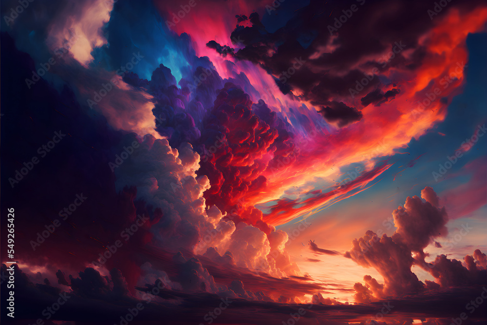 A dramatic overcast sky. Suitable for scenes of alien invasion, hell, apocalypse etc. A dramatic overcast sky. Suitable for scenes of alien invasion, hell, apocalypse etc.