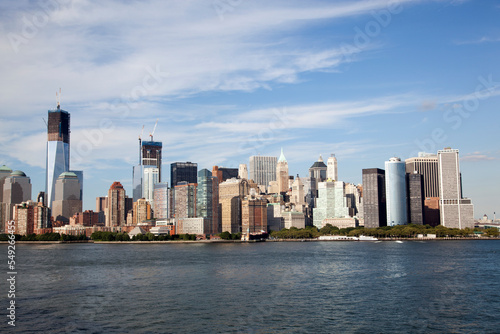 Lower Manhattan Skyline And Hudson River © Ramunas
