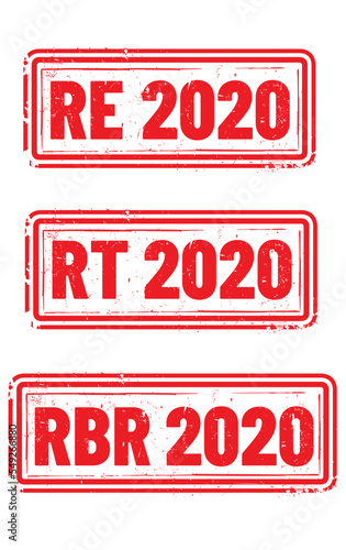 picto RBR 2020, RE 2020, RT 2020
