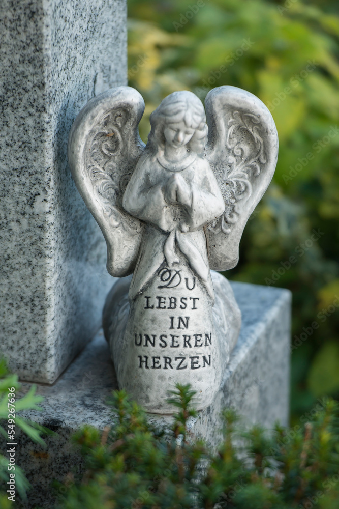 Friedhof, Grabstein, Statue