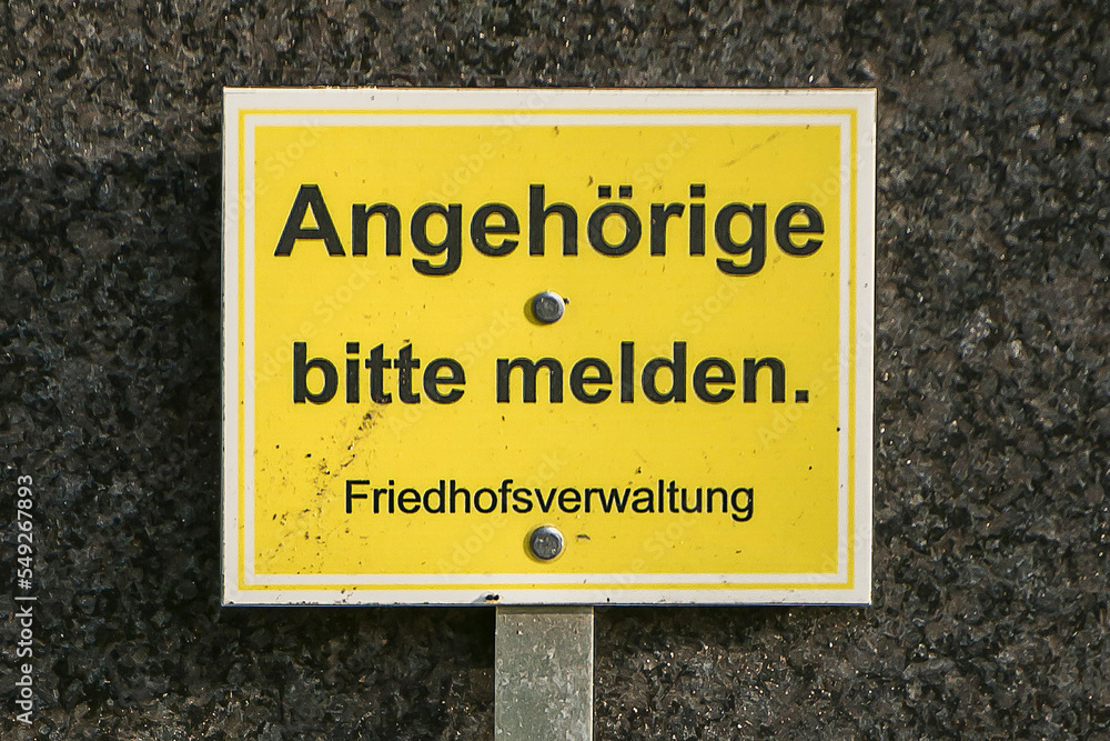 Obraz premium Friedhof, Grabstein, Statue 