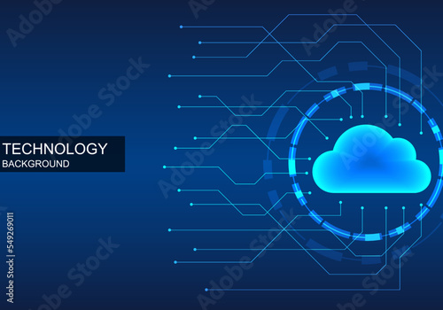 Background technology Shining cloud shapes are data storage on the internet world with circuit lines showing input and output data. It is a technology that is very popular nowadays.