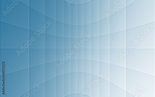 Illustration of a simple blue and white template with shapes and effects