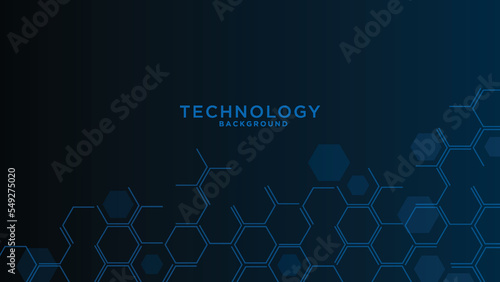 Geometric abstract background with hexagons. Medicine, science and technology vector illustration