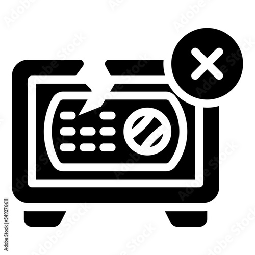 safebox glyph icon