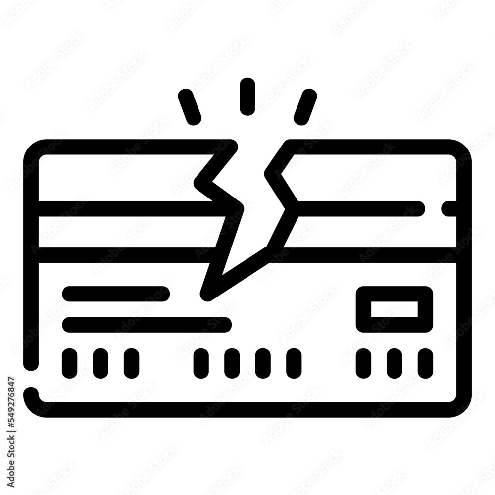 credit card line icon credit card line icon