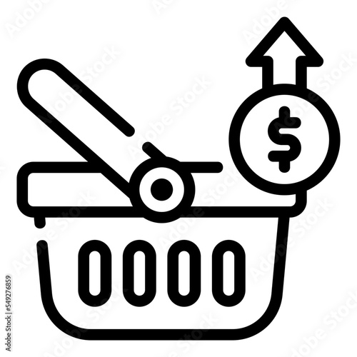 inflation line icon