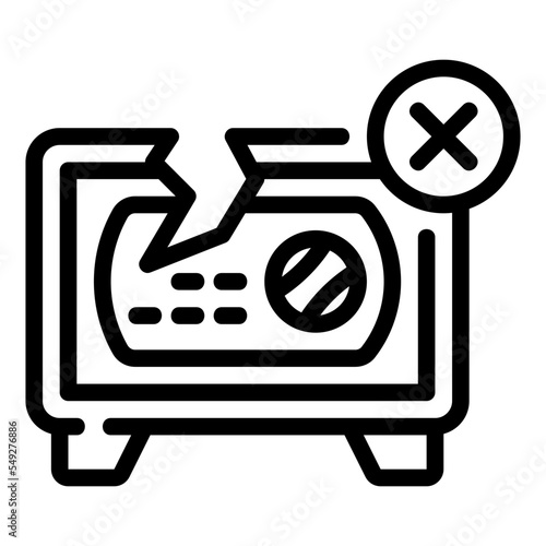 safebox line icon