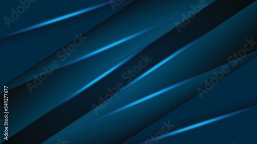 Blue black abstract background geometry shine and layer element. for website, poster, brochure, presentation template etc