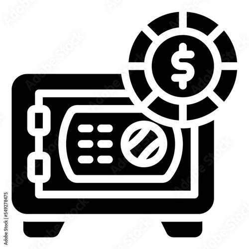 safebox glyph icon