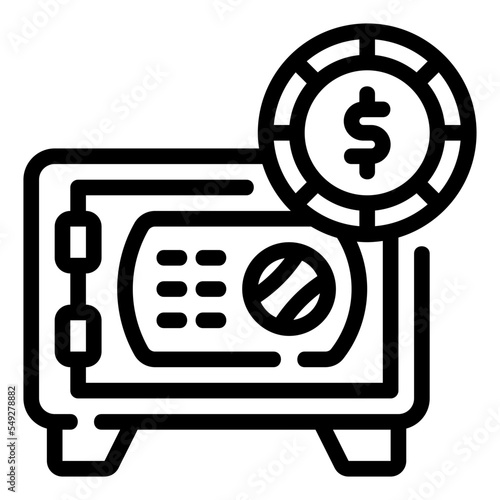 safebox line icon