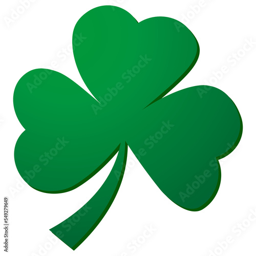 green clover on white background