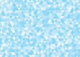 Blue abstract triangle seamless pattern background. Mosaic geometric hipster triangular background. Vector Illustration