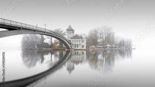 Insel der Jugend im Treptower Park Berlin im Nebel photo