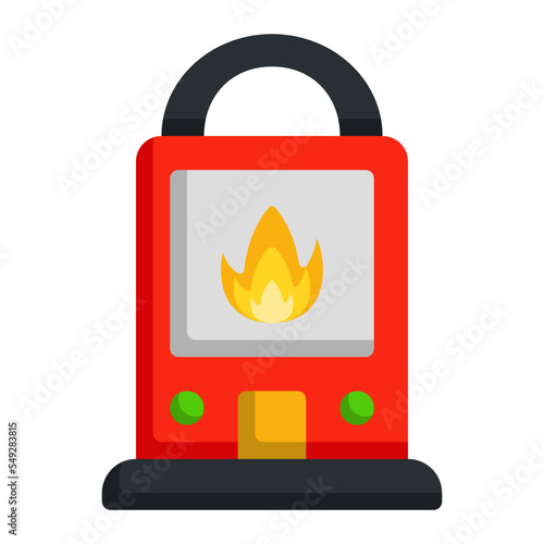 heater flat icon