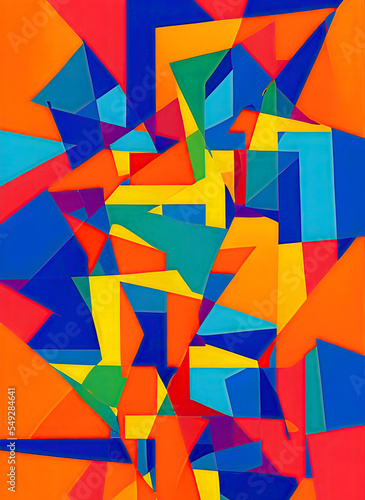 Abstract random triangle background