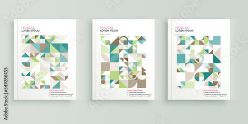 Wallpaper Mural Abstract, Geometric book cover, flyer, and annual report designs set. Torontodigital.ca