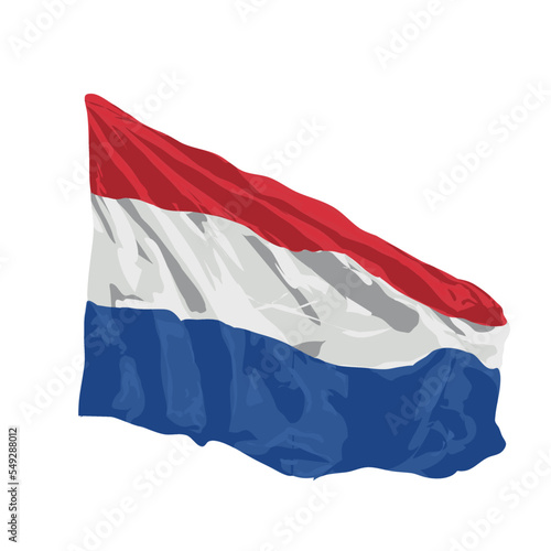 netherlands flag vector illustration